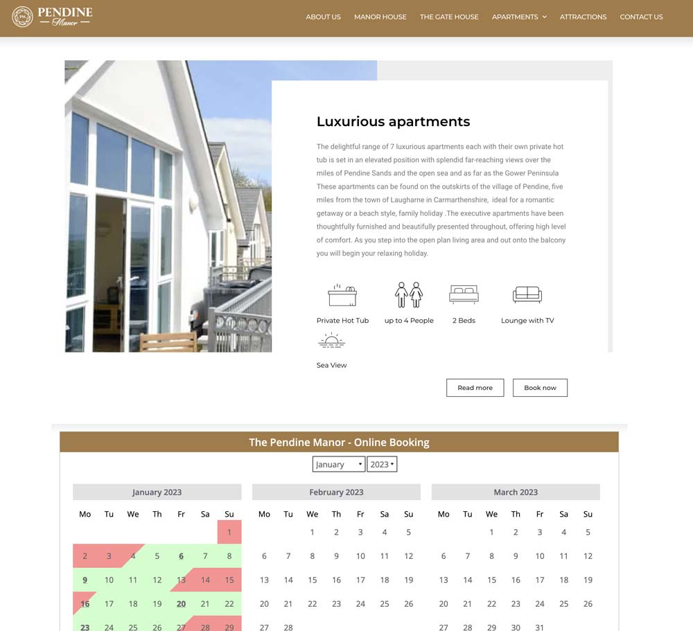 holiday let booking system
