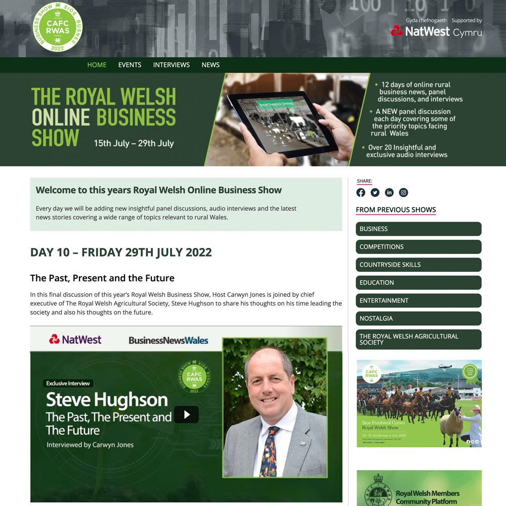 Royal Welsh Virtual Business Show