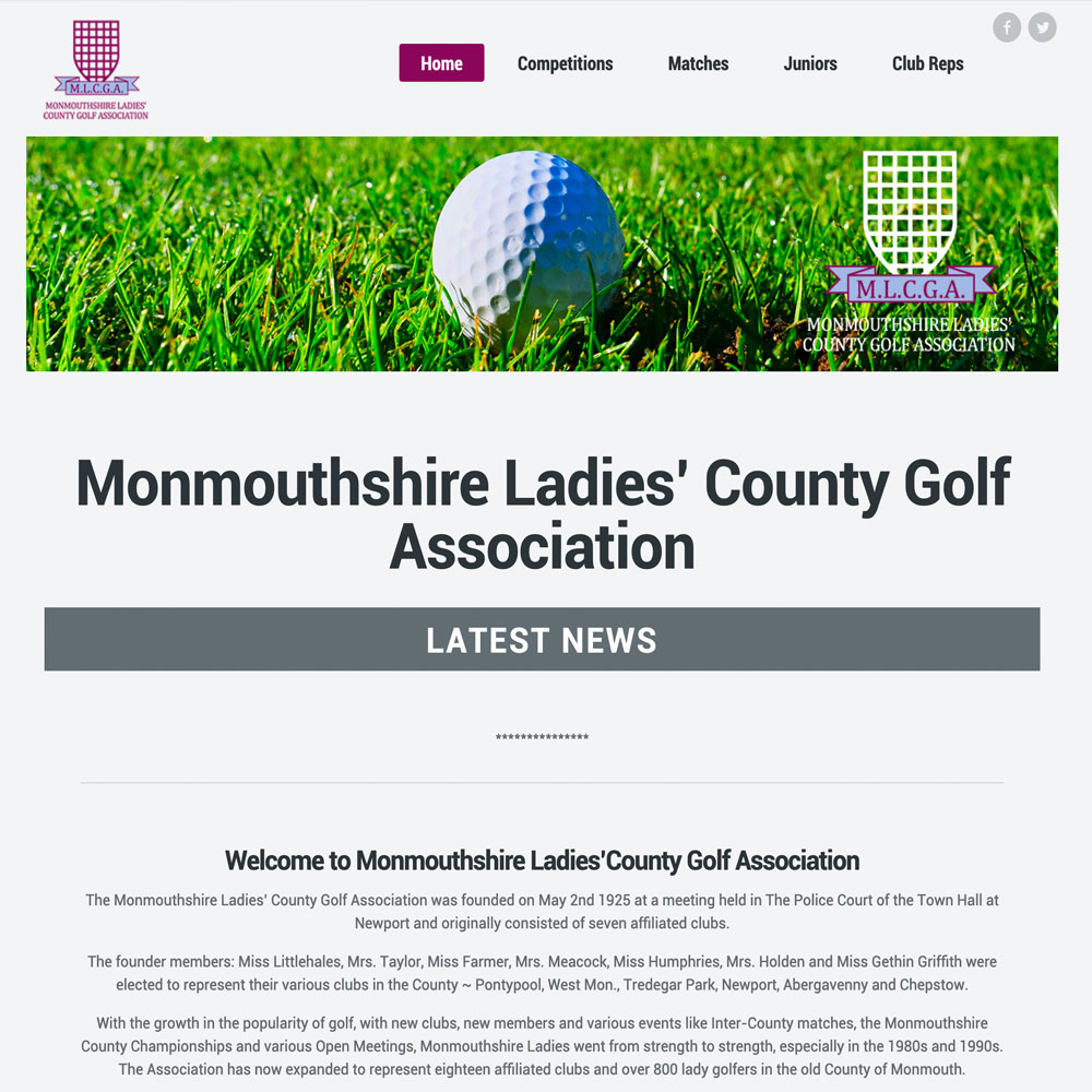 Monmouthshire Ladies County Golf Association - website