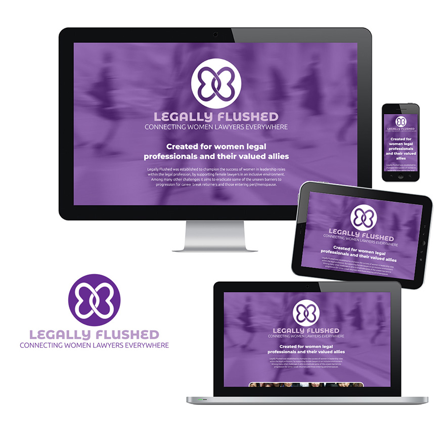 Legally Flushed website design and logo